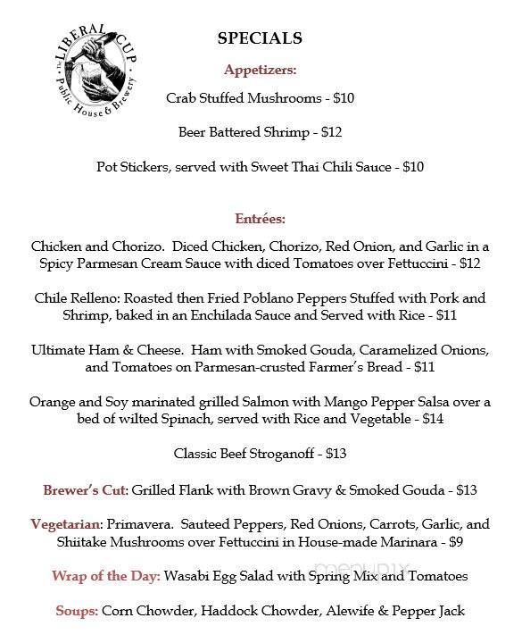Liberal Cup - Hallowell, ME menu_pic
