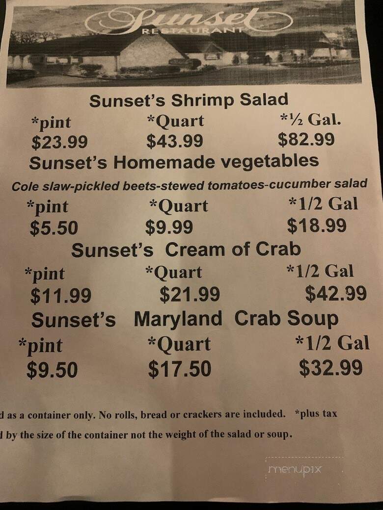 Sunset Restaurant - Glen Burnie, MD
