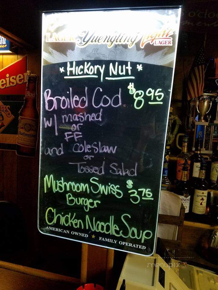 Hickory Nut Inn - Tidioute, PA menu_pic