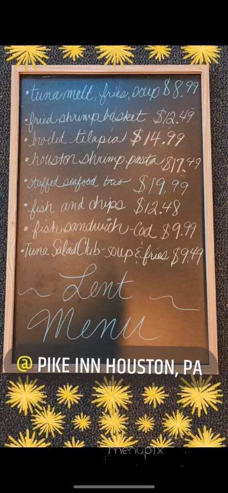 Shelly's Pike Inn - Houston, PA menu_pic