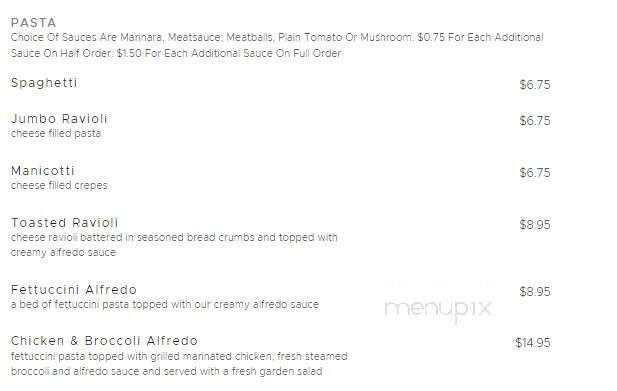 Capri's Italian - Easley, SC menu_pic