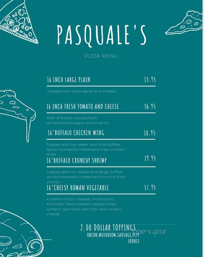Pasquale's Ristorante & Pizza - Hanover Township, PA menu_pic