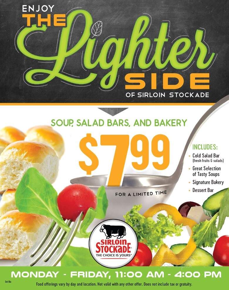 Sirloin Stockade - Del Rio, TX menu_pic