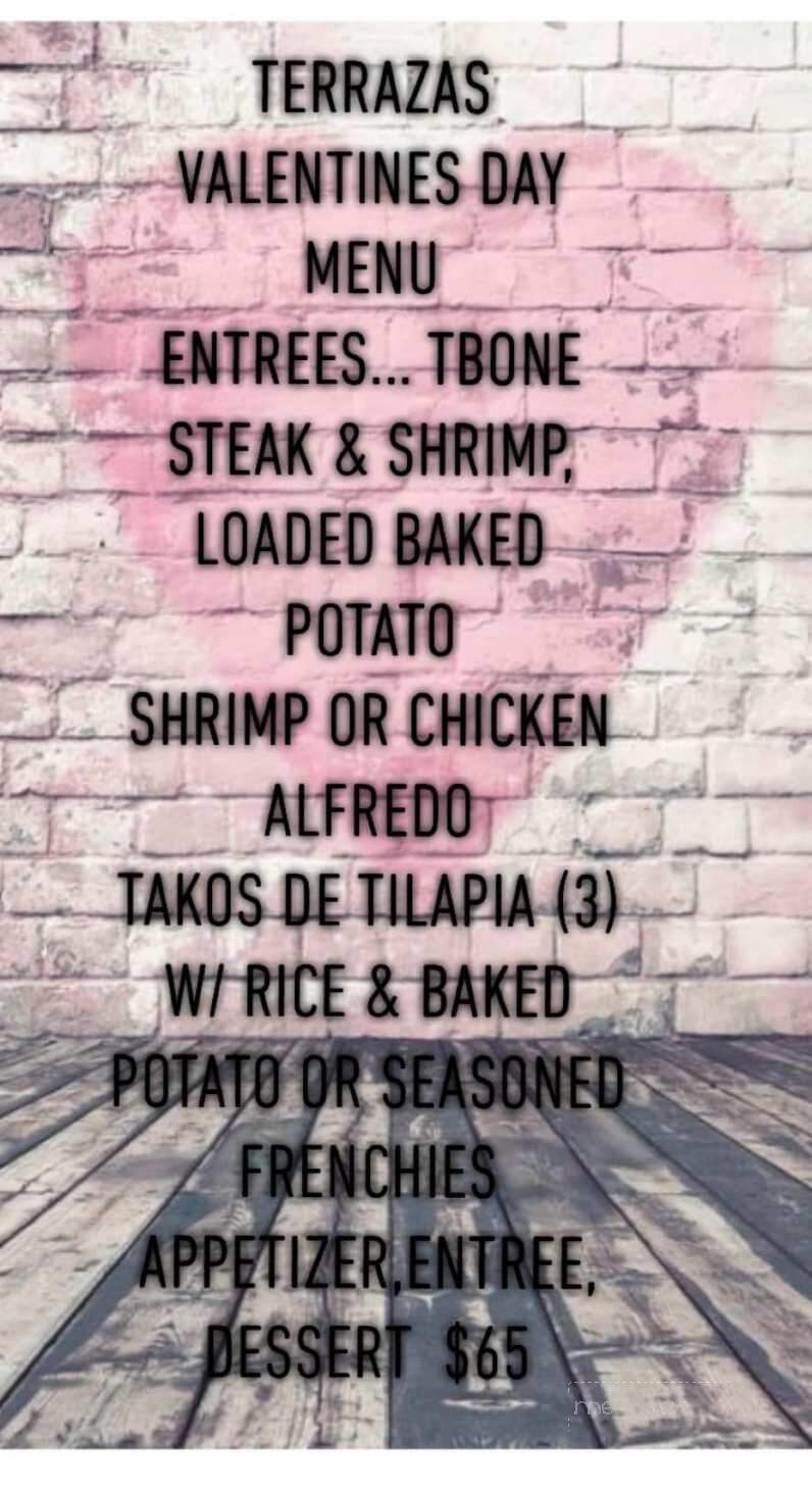 Terrazas Restaurant - Pecos, TX menu_pic