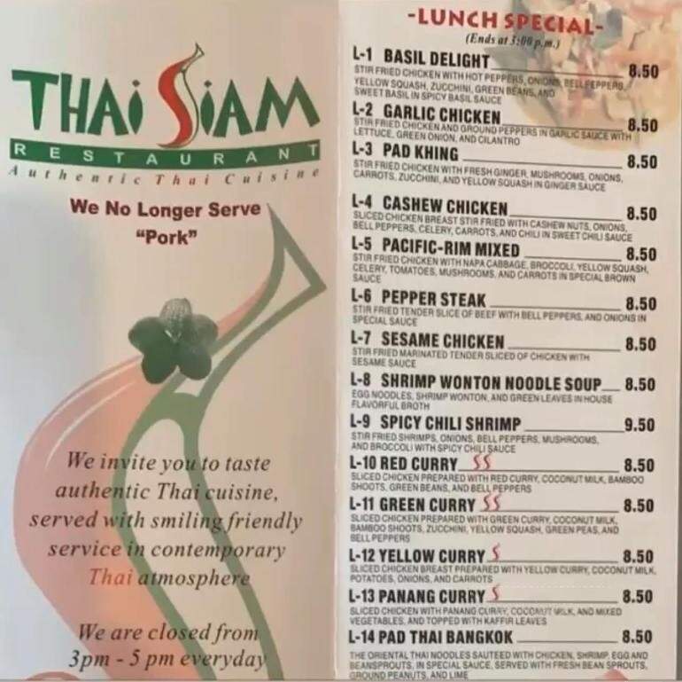 Thai Siam - Sugar Land, TX