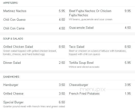 Tinos Mexican Food Restaurant - Mesquite, TX menu_pic