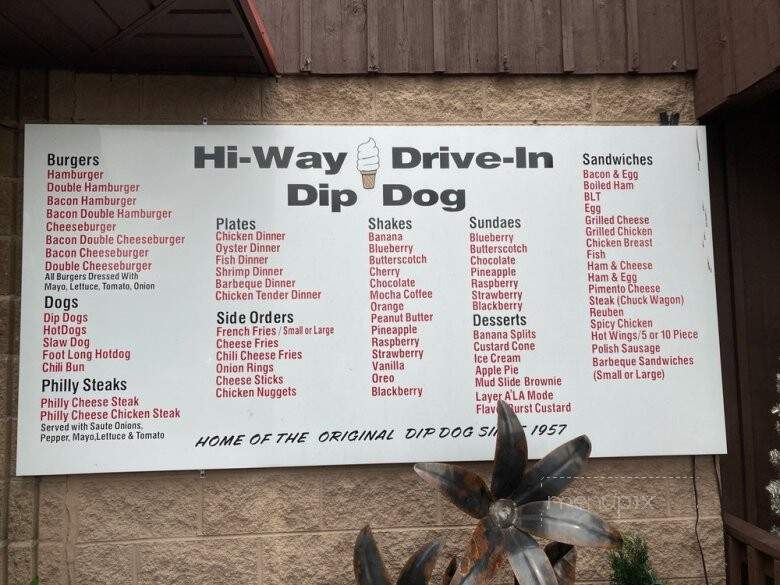 Dip Dog Stand - Marion, VA menu_pic