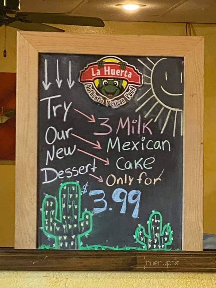 La Huerta Mexican Restaurant - Conway, AR menu_pic