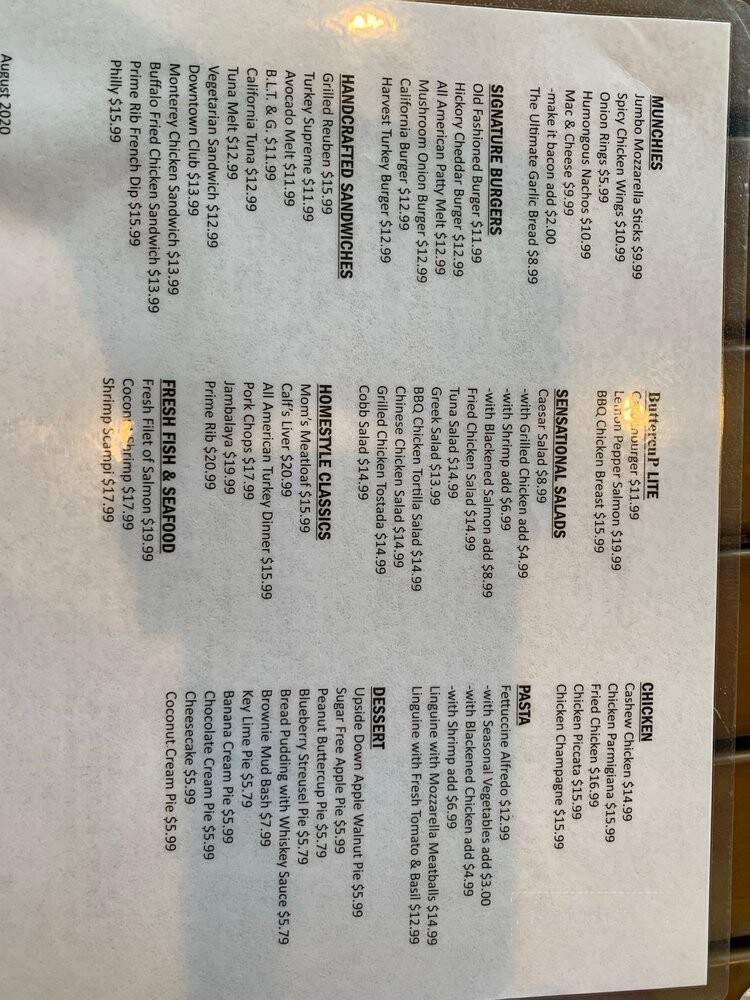 Buttercup Grill & Bar - Concord, CA menu_pic