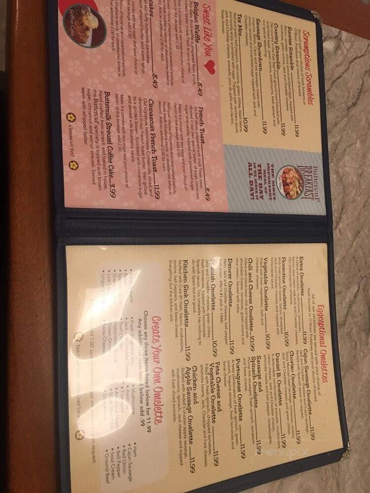 Buttercup Grill & Bar - Concord, CA menu_pic