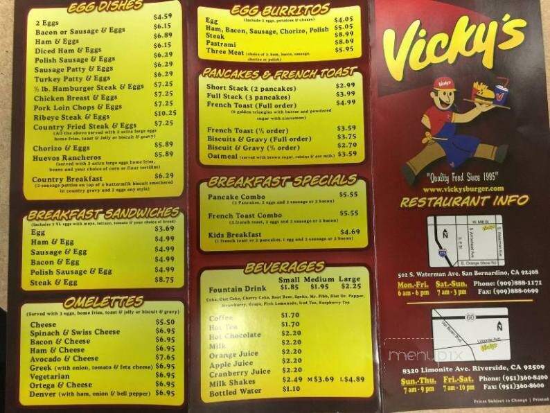 Vicky's Restaurant - San Bernardino, CA