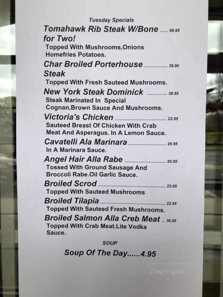 Testo's Restaurant - Bridgeport, CT menu_pic