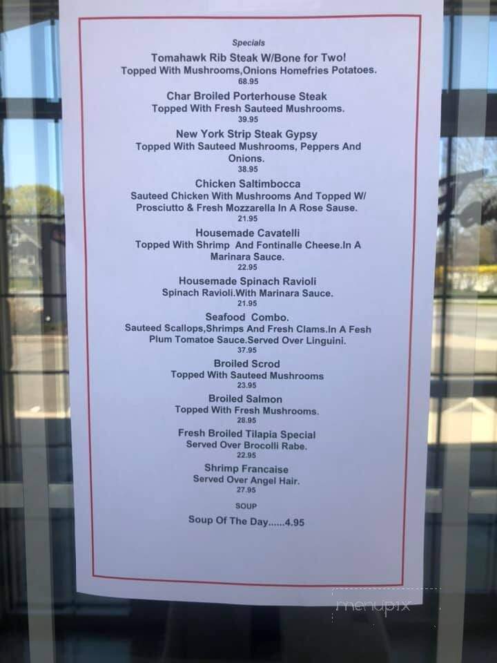 Testo's Restaurant - Bridgeport, CT menu_pic