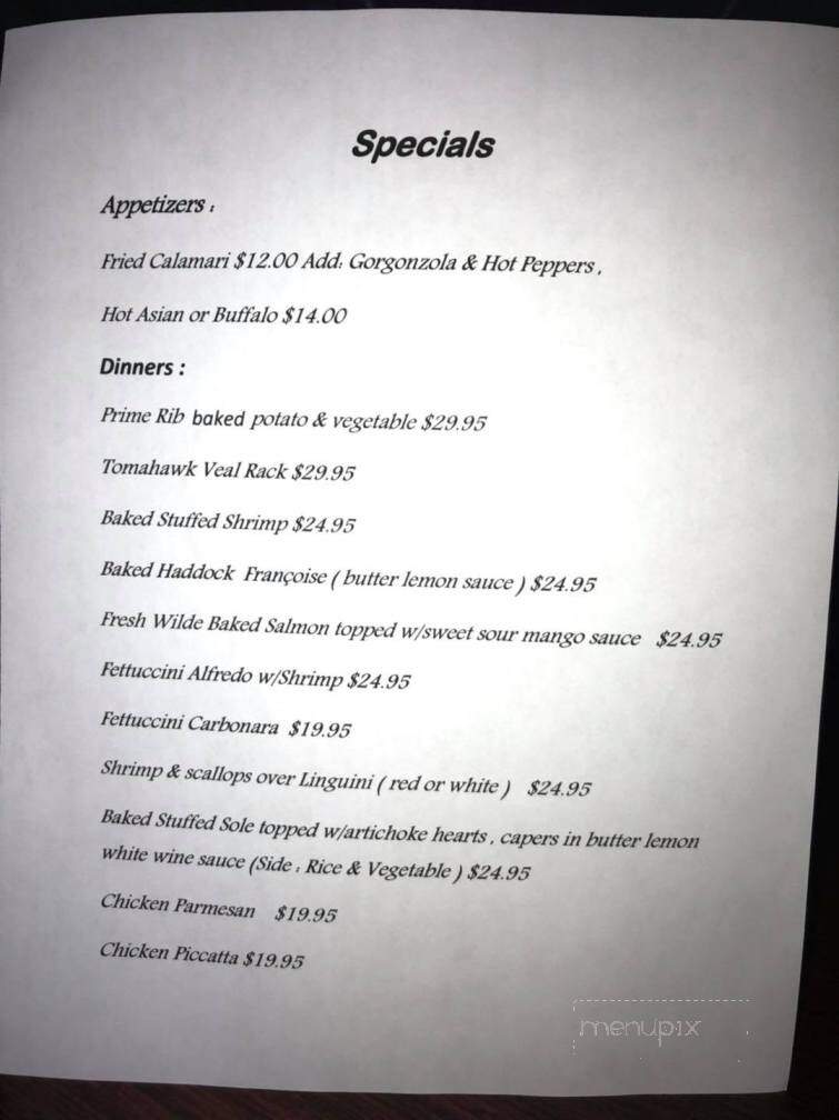 Par For The Course - Berlin, CT menu_pic