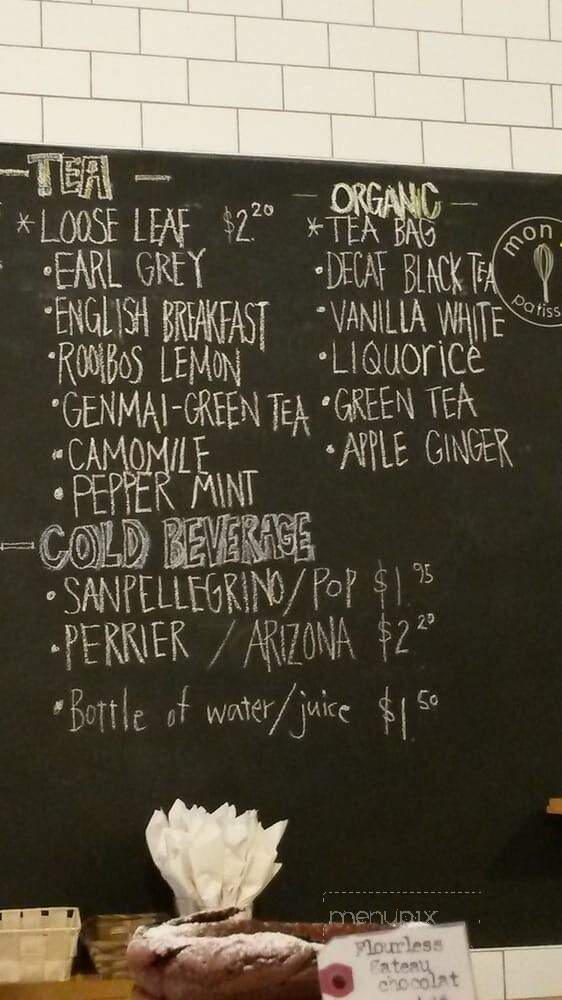 Mon K Patisserie - Toronto, ON menu_pic