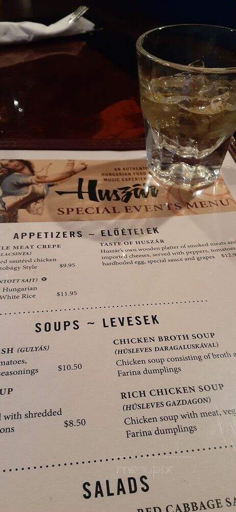 Huszar - Pittsburgh, PA menu_pic
