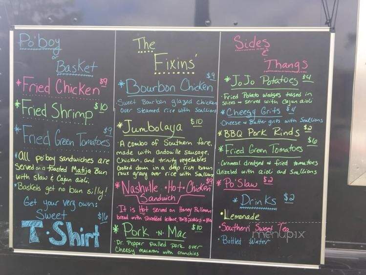 Sweet T's Southern Style Food Truck - Westerville, OH menu_pic