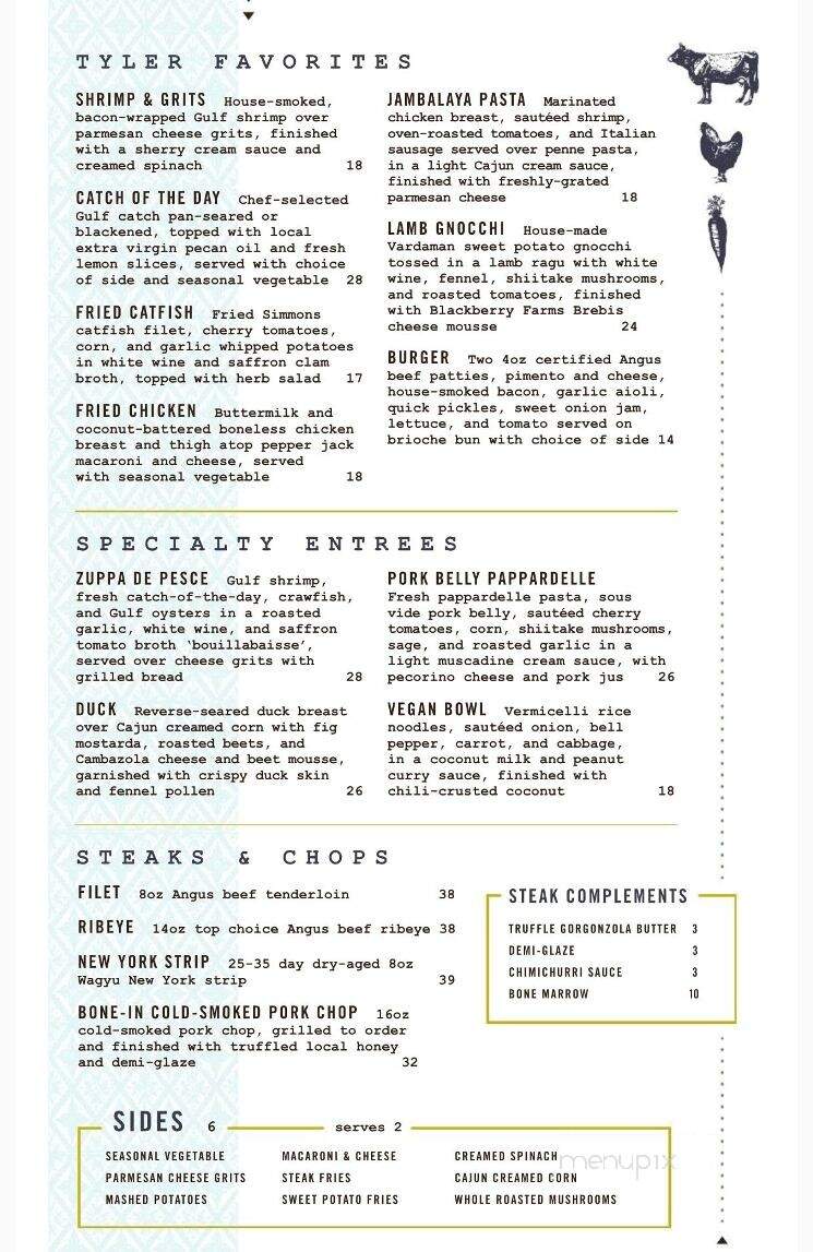 The Guest Room - Starkville, MS menu_pic