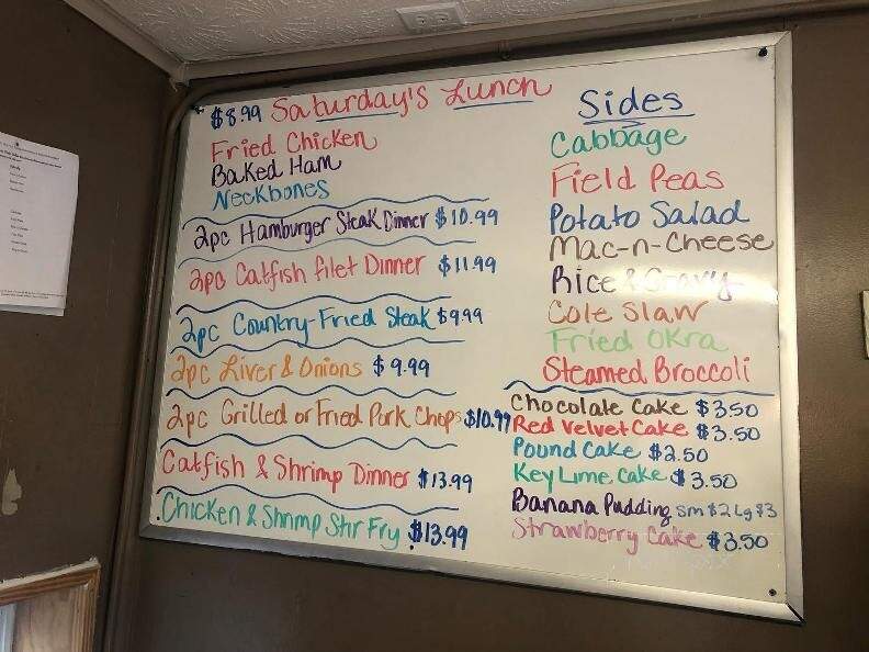Annie D's - Buena Vista, GA menu_pic