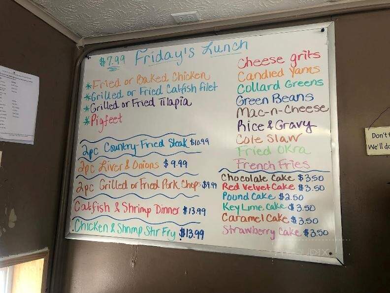 Annie D's - Buena Vista, GA menu_pic