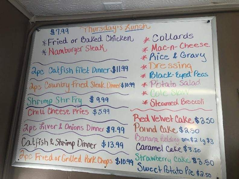 Annie D's - Buena Vista, GA menu_pic