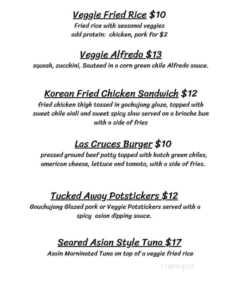 Tucked Away Craft Kitchen & Bar - Mesa, AZ menu_pic