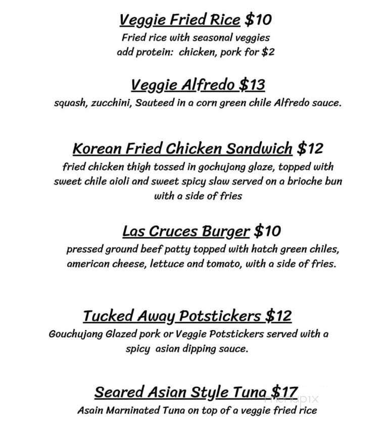 Tucked Away Craft Kitchen & Bar - Mesa, AZ menu_pic