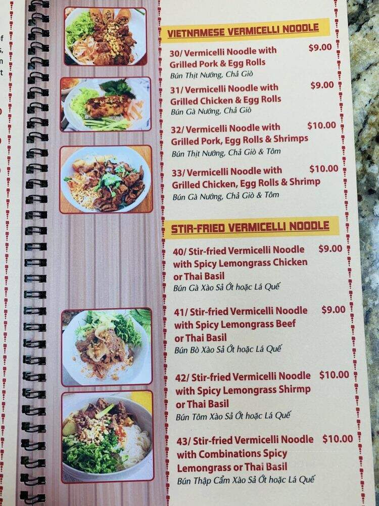 Pho Hong - Lockhart, TX menu_pic