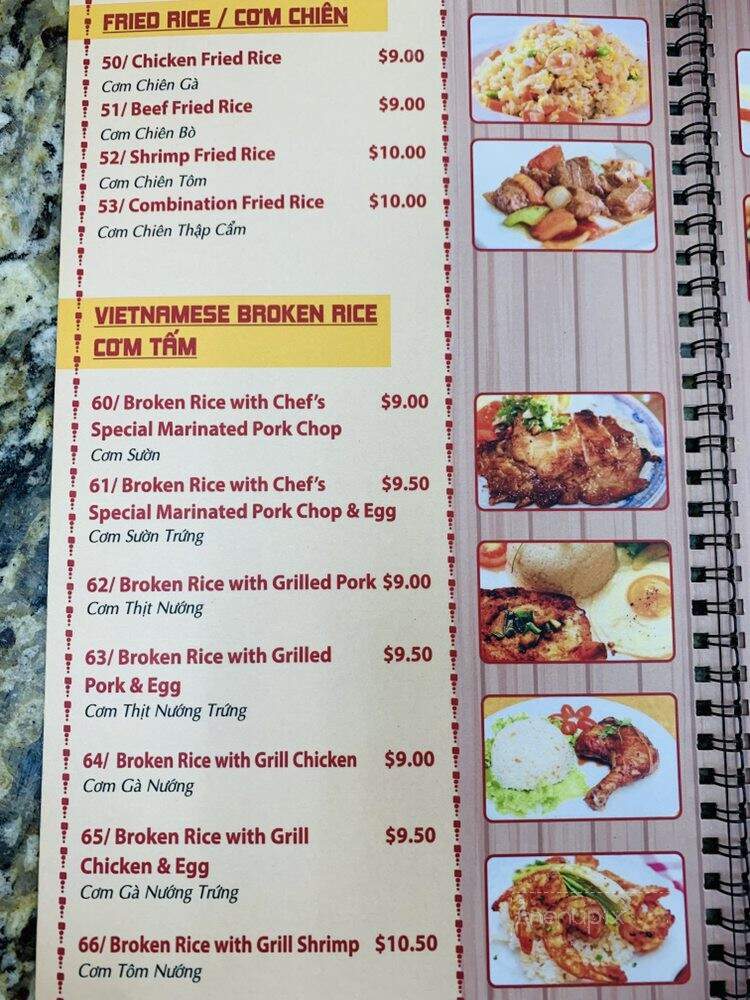 Pho Hong - Lockhart, TX menu_pic
