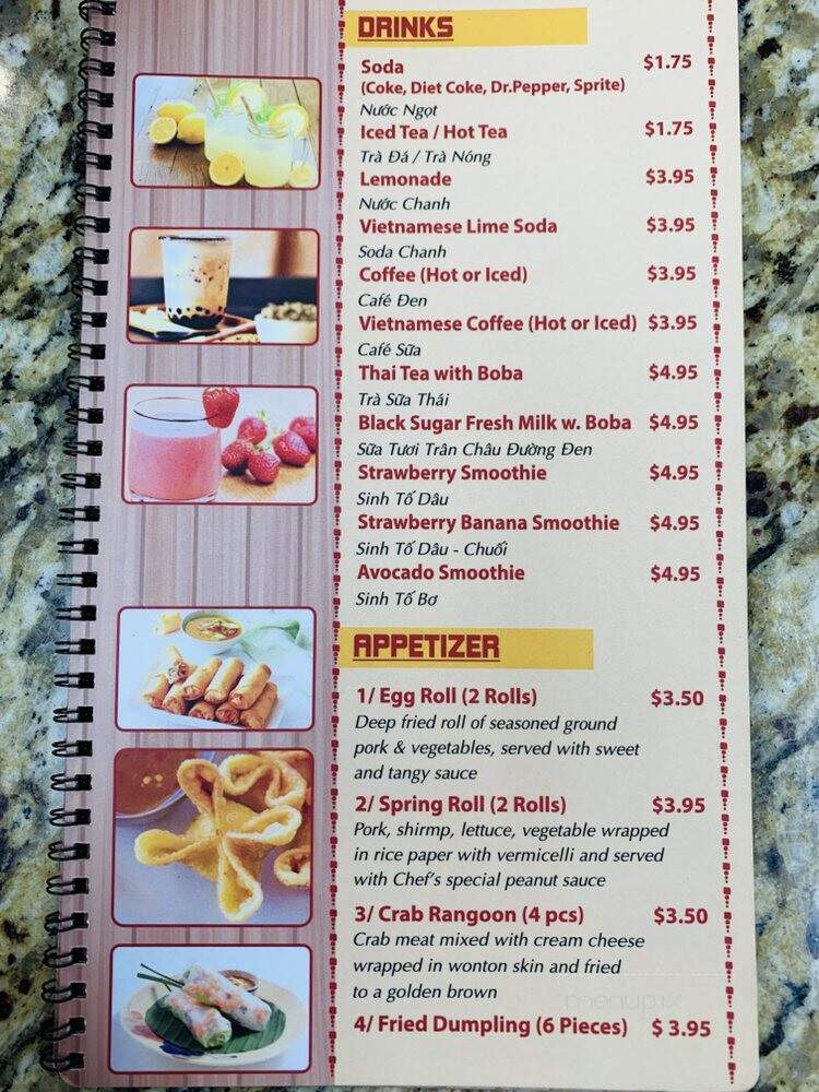 Pho Hong - Lockhart, TX menu_pic