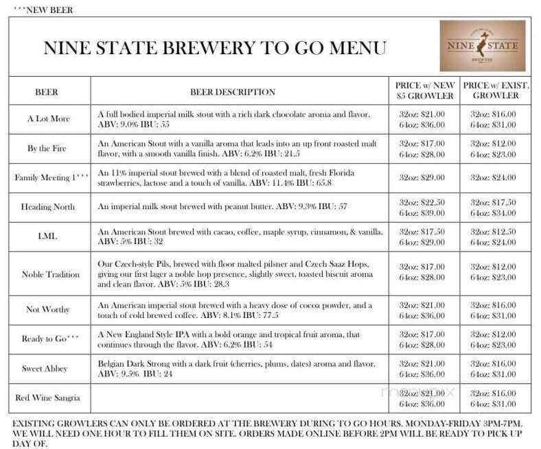 Nine State Brewery - Inverness, FL