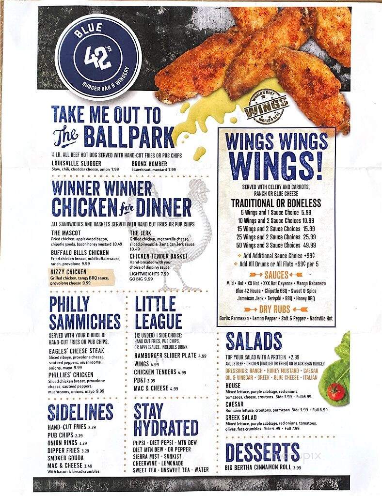 Blue 42s Burger Bar - Morganton, NC menu_pic