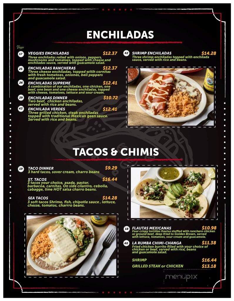La Rumba - DeQuincy, LA menu_pic