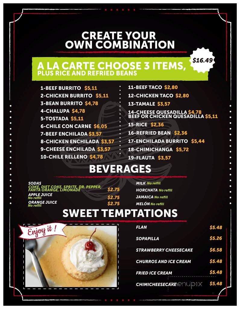 La Rumba - DeQuincy, LA menu_pic