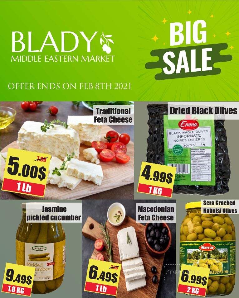 Blady Middle Eastern - Winnipeg, MB menu_pic