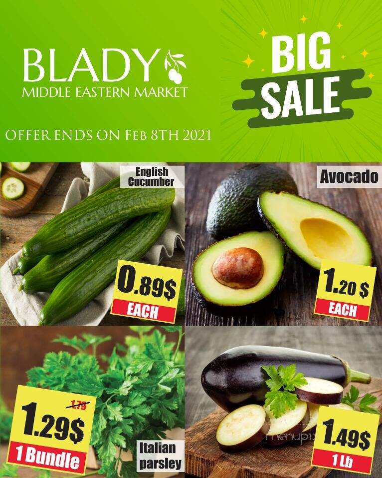 Blady Middle Eastern - Winnipeg, MB menu_pic