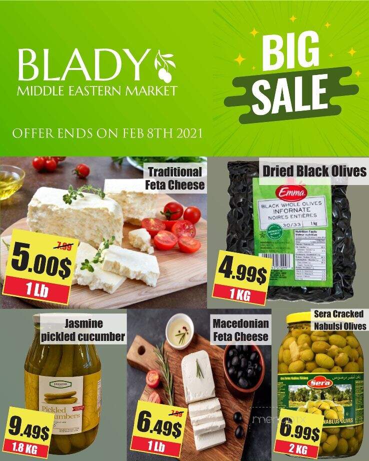 Blady Middle Eastern - Winnipeg, MB menu_pic