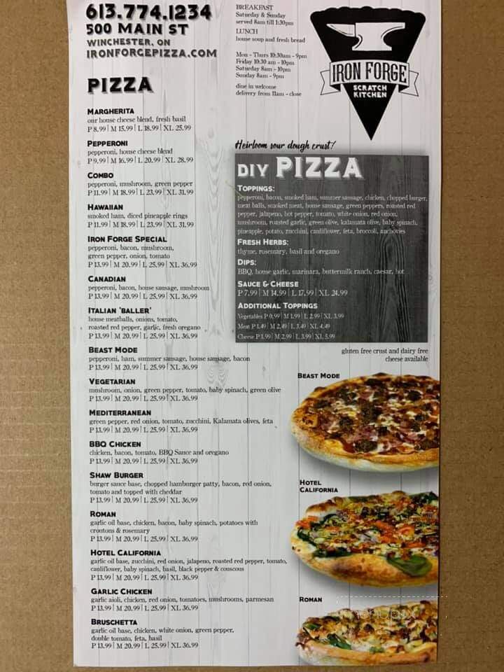 Iron Forge Pizza - Winchester, ON