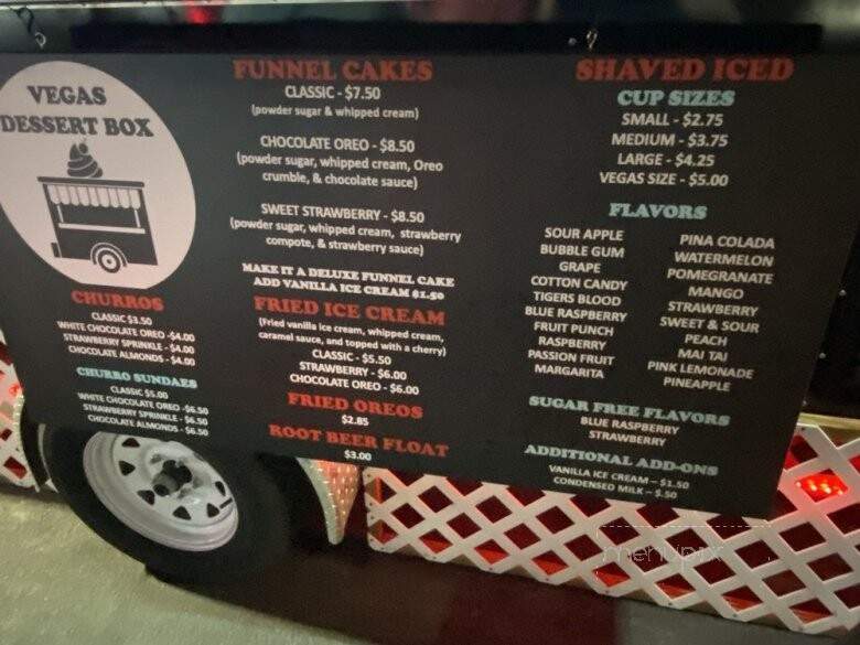 Vegas Dessert Box - Las Vegas, NV menu_pic