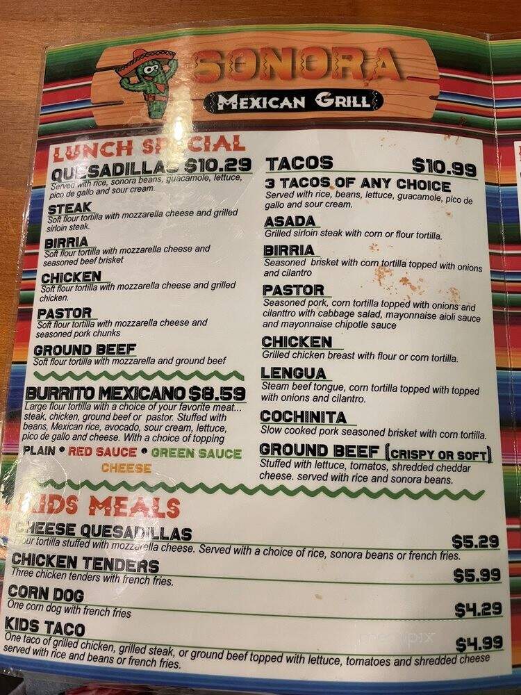 Sonora Mexican Grill - Branson, MO