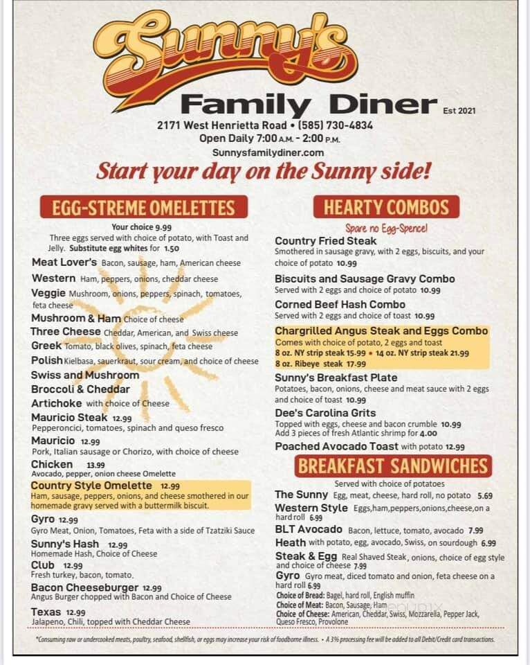 Sunny's Family Diner - Rochester, NY