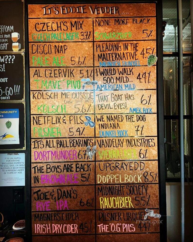 Grand Central Brewhouse - St. Petersburg, FL menu_pic
