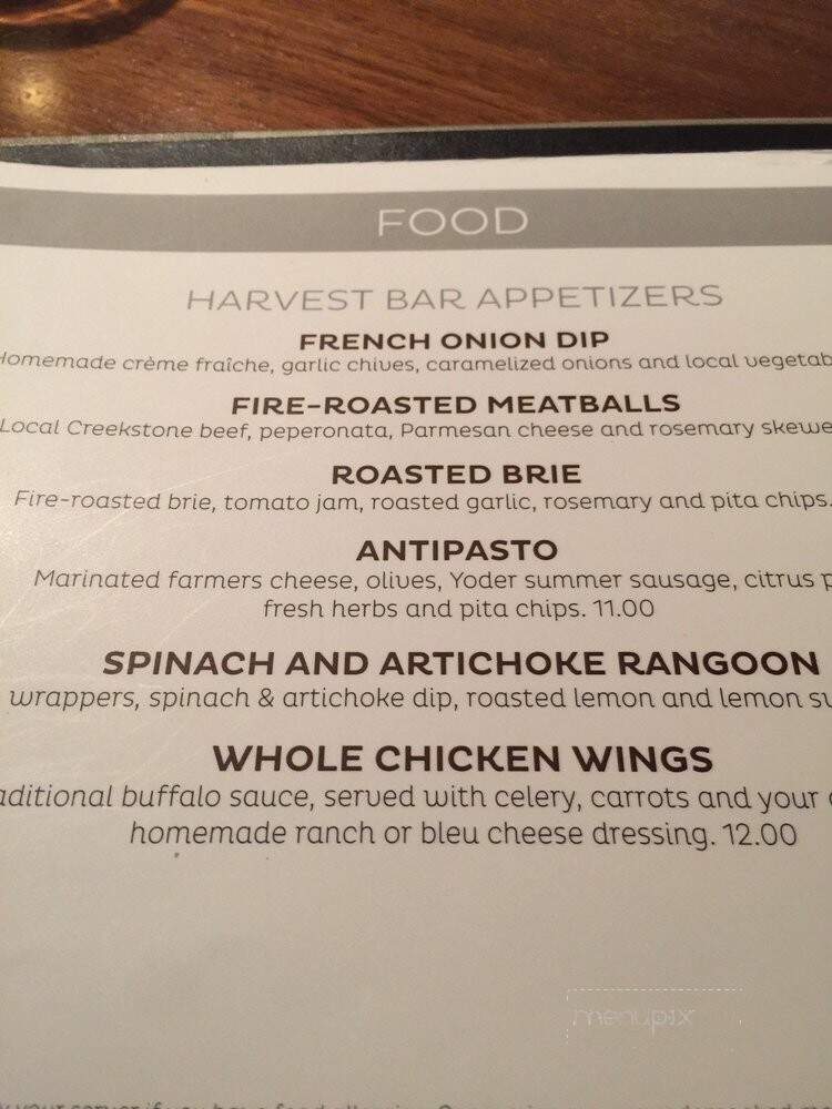 Harvest Kitchen and Bar - Wichita, KS menu_pic