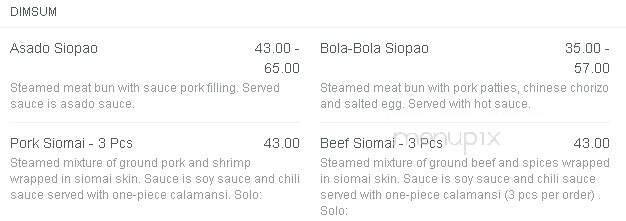 Chowking - National City, CA menu_pic