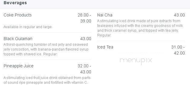 Chowking - National City, CA menu_pic