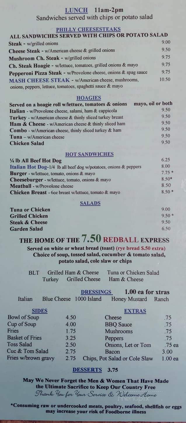 Veterans Cafe & Grille - Myrtle Beach, SC menu_pic