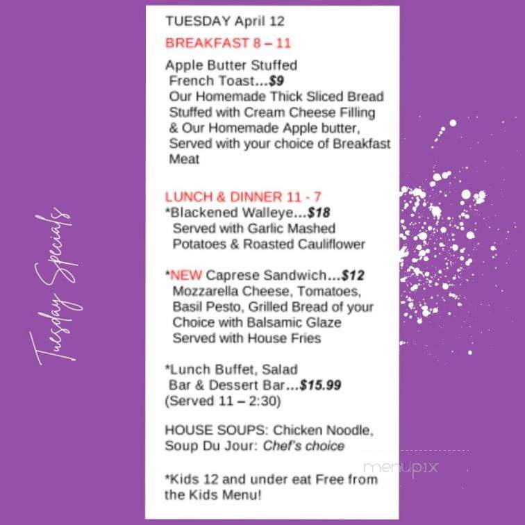 Dutch Kitchen - Dalton, OH menu_pic