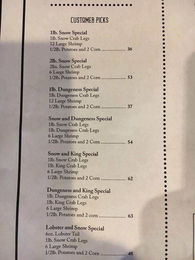 Karen's Tasty Crabs - Orlando, FL menu_pic