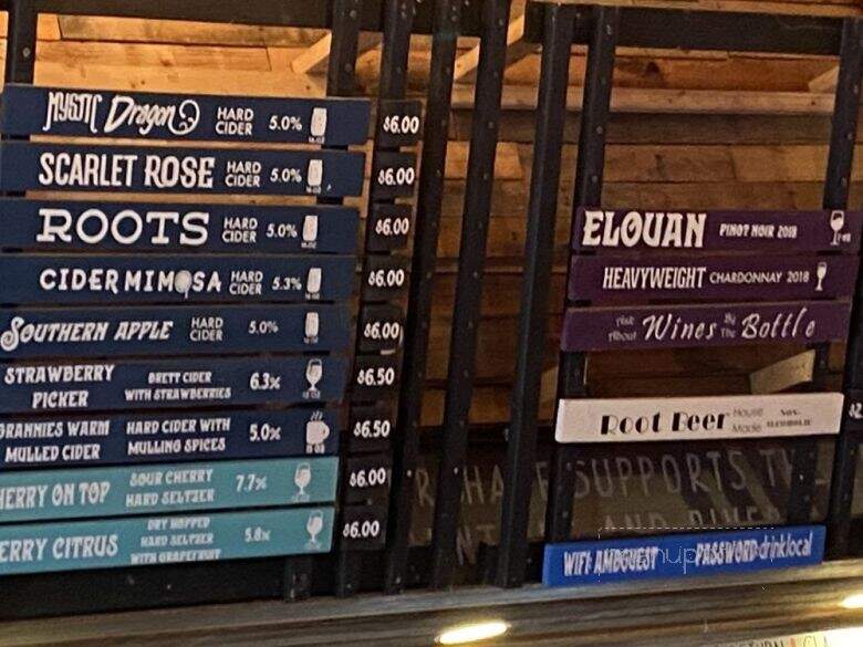 Appalachian Mountain Brewery - Boone, NC menu_pic