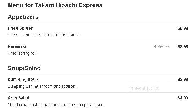 Takara Hibachi Express - Byram, MS